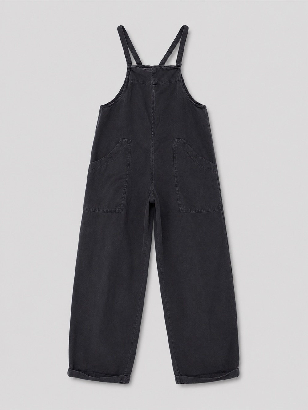 Women's Charcoal Gray Baggy Oversized Utility Jumpsuit Size Small | Relaxed Fit - Picture 2 of 11